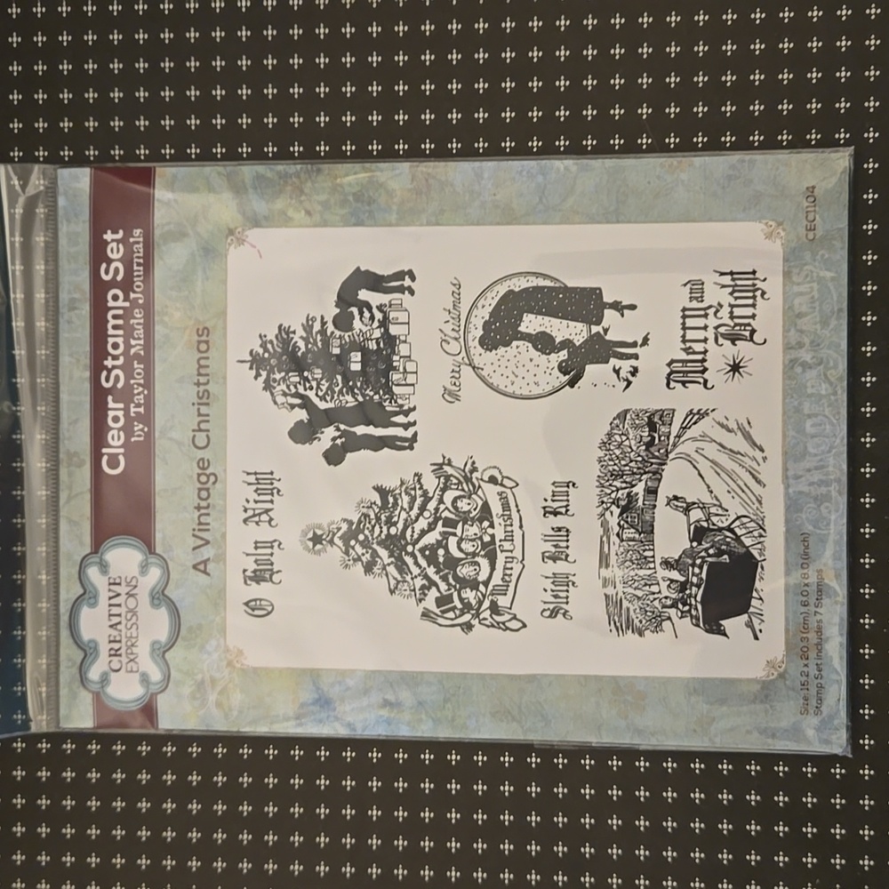 Creative Expressions Taylor Made Journals A Vintage Christmas Stamp Set